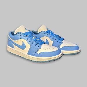 Air Jordan 1 Low UNC Blue & White Sneakers - Women’s Size 7